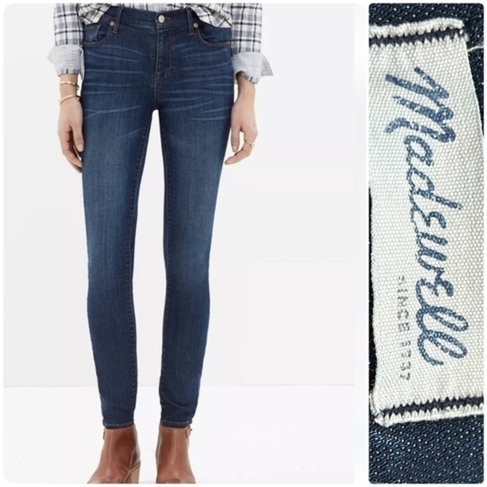 Madewell Blue Skinny Skinny Jeans Classic Fit. W24/L29.